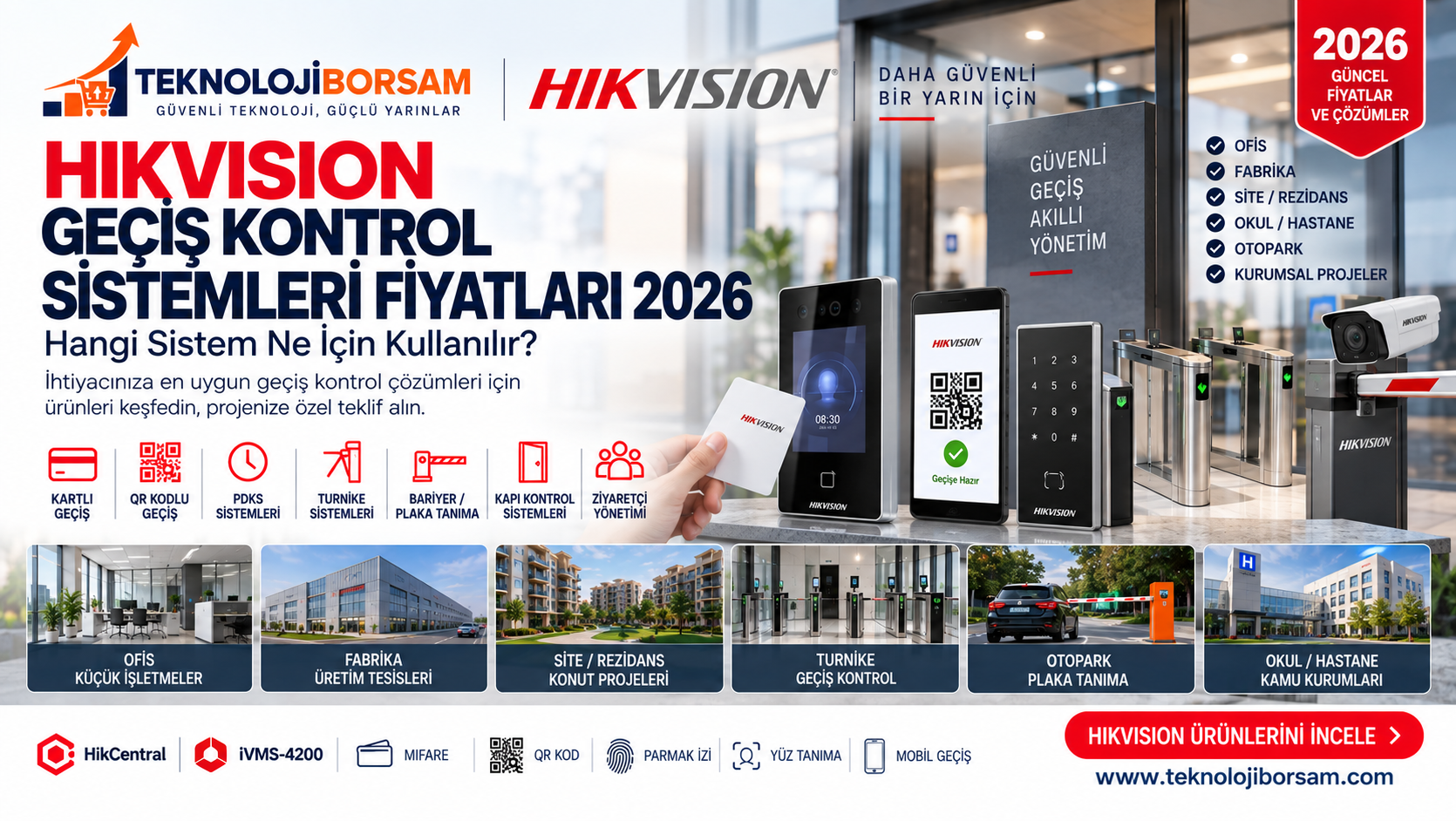 Hikvision Geçiş Kontrol Sistemleri Fiyatları 2026